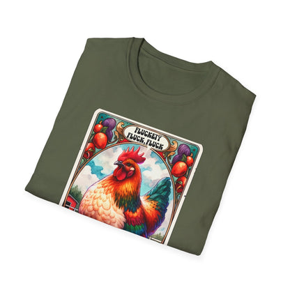 Fowl Language Funny Chicken Tarot T-Shirt - funny t-shirt by Cheeky Business