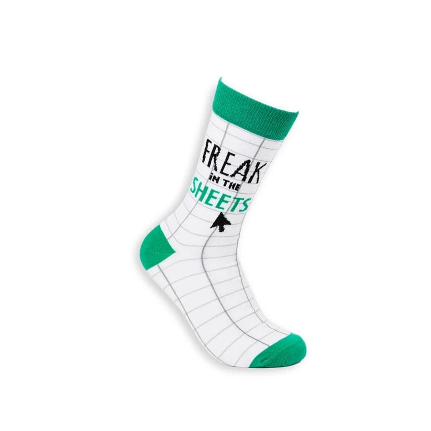 freak in the sheets funny Excel socks office gift