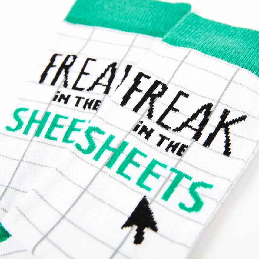 freak in the sheets funny Excel socks office gift