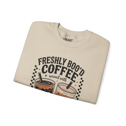 freshly boo'd coffee halloween sweatshirt in multiple colours
