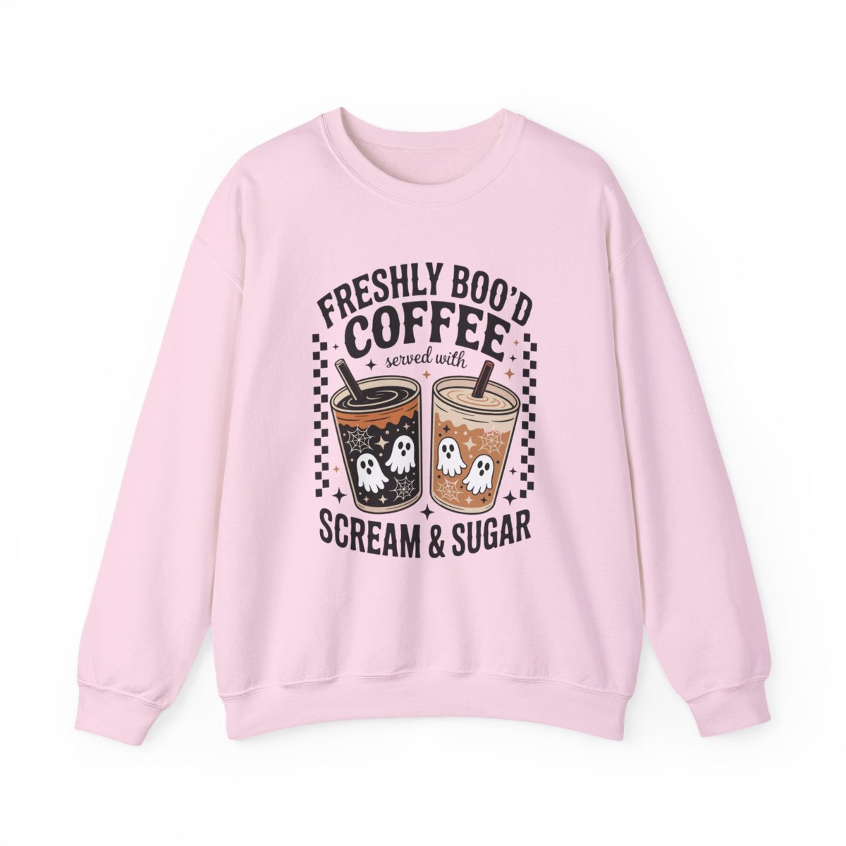 Freshly Boo’d Coffee Halloween Sweatshirt - funny sweatshirt by Cheeky Business