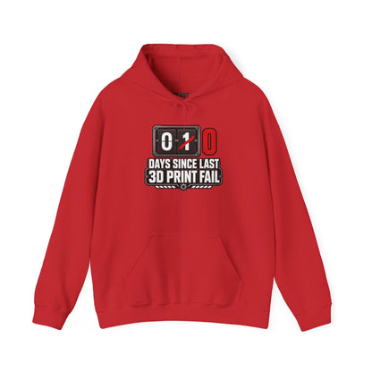 red hoodie with spaghetti print fail design for maker gift