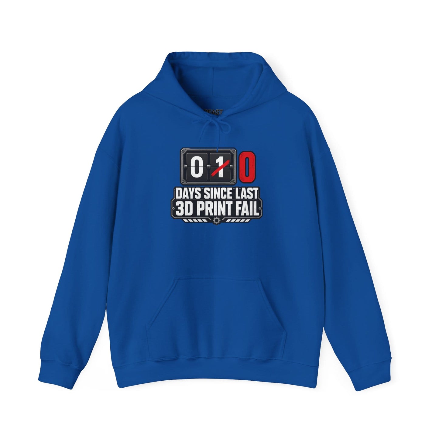 sport grey hoodie with print fail graphic for 3d printing gift