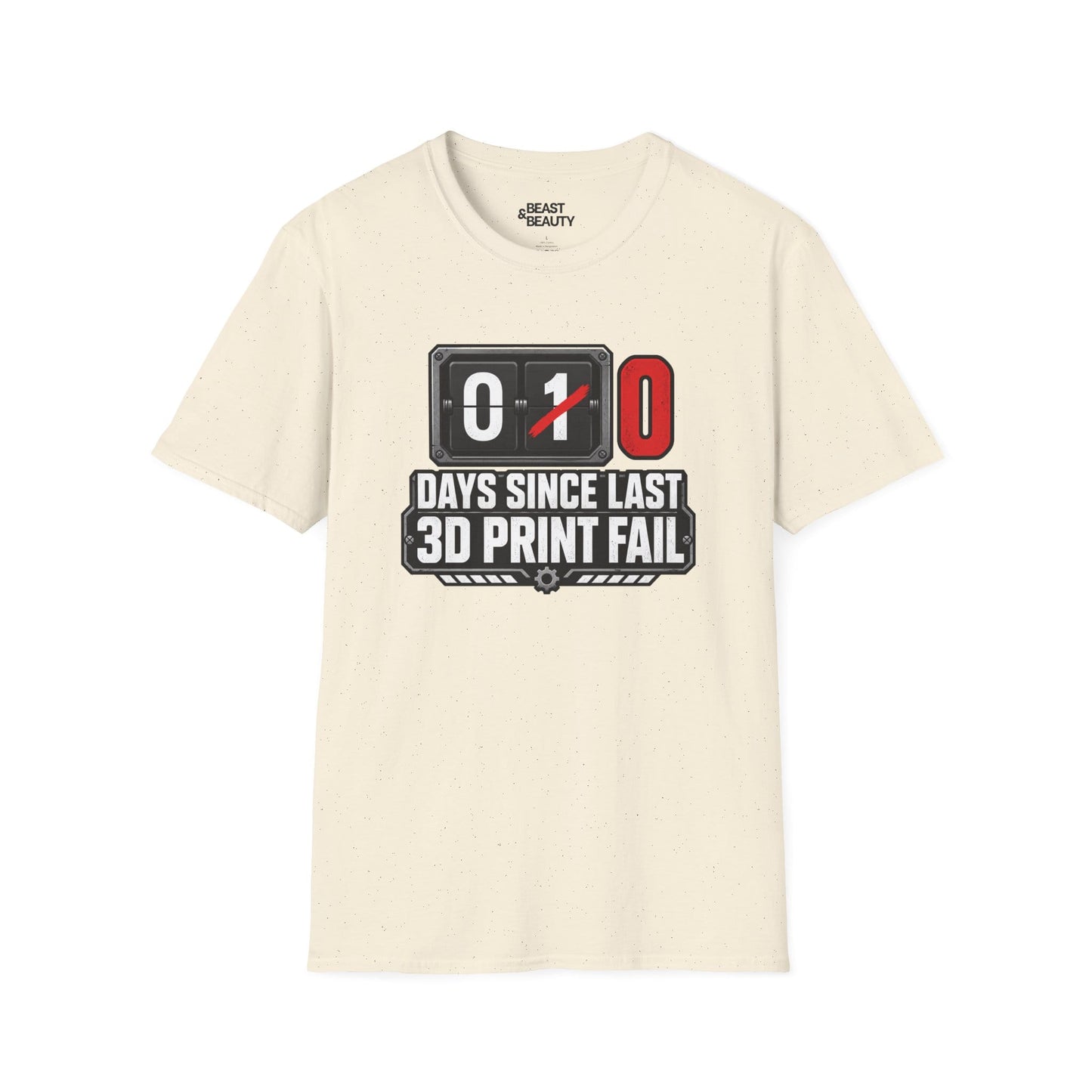 Funny 3D Printing T-Shirt t-shirt product image 2 from Beast and Beauty