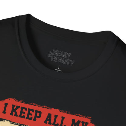 i keep all my dad jokes in a dad-a-base t-shirt t-shirt Father's Day gift idea image 6