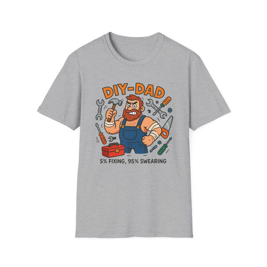 Funny DIY Dad T-Shirt – 5% Fixing 95% Swearing Tee - funny t-shirt by Cheeky Business