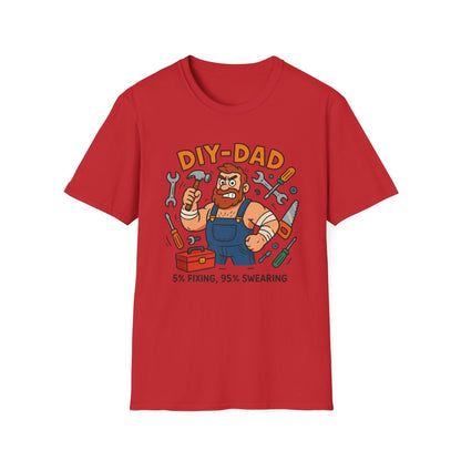 Funny DIY Dad T-Shirt – 5% Fixing 95% Swearing Tee - funny t-shirt by Cheeky Business
