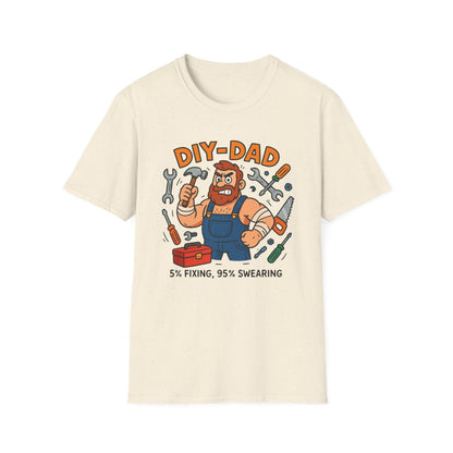 Funny DIY Dad T-Shirt – 5% Fixing 95% Swearing Tee - funny t-shirt by Cheeky Business