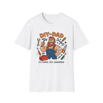 Funny DIY Dad T-Shirt – 5% Fixing 95% Swearing Tee - funny t-shirt by Cheeky Business