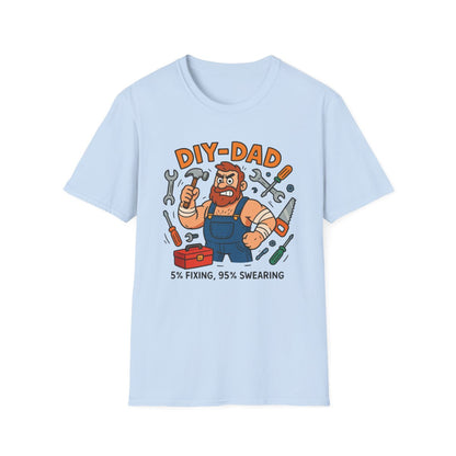 Funny DIY Dad T-Shirt – 5% Fixing 95% Swearing Tee - funny t-shirt by Cheeky Business