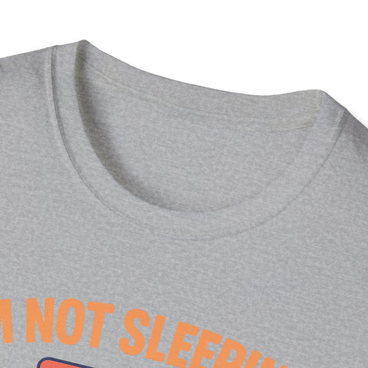 I'm Not Sleeping, Just Respawning T-Shirt - funny t-shirt by Cheeky Business