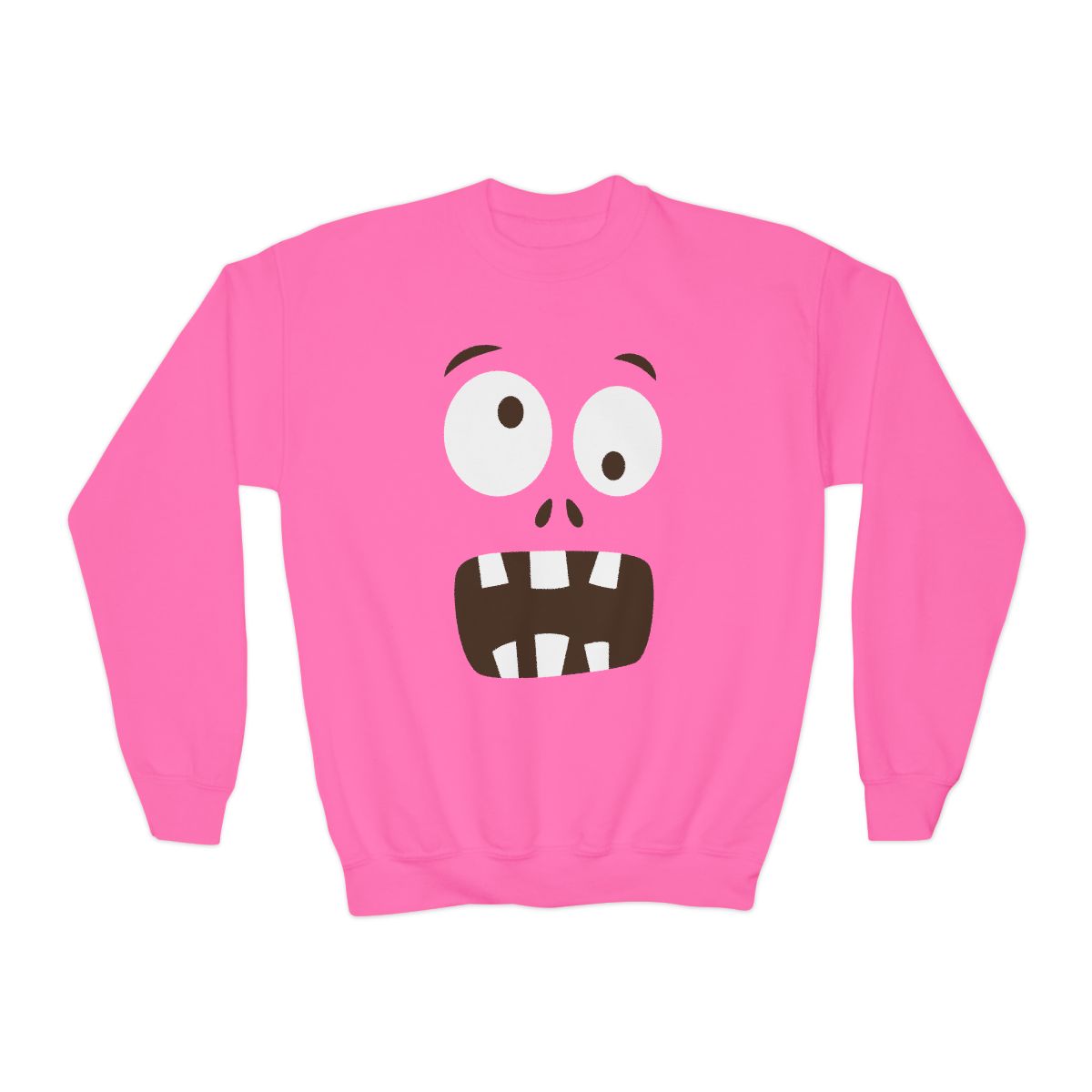 Funny Monster Face Halloween Sweatshirt - funny t-shirt by Cheeky Business