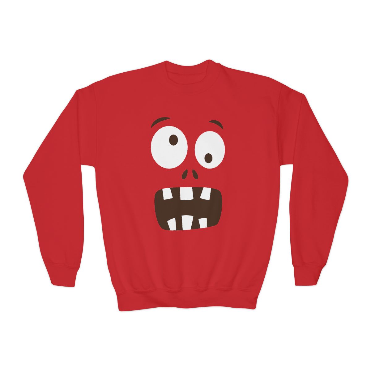 Funny Monster Face Halloween Sweatshirt - funny t-shirt by Cheeky Business