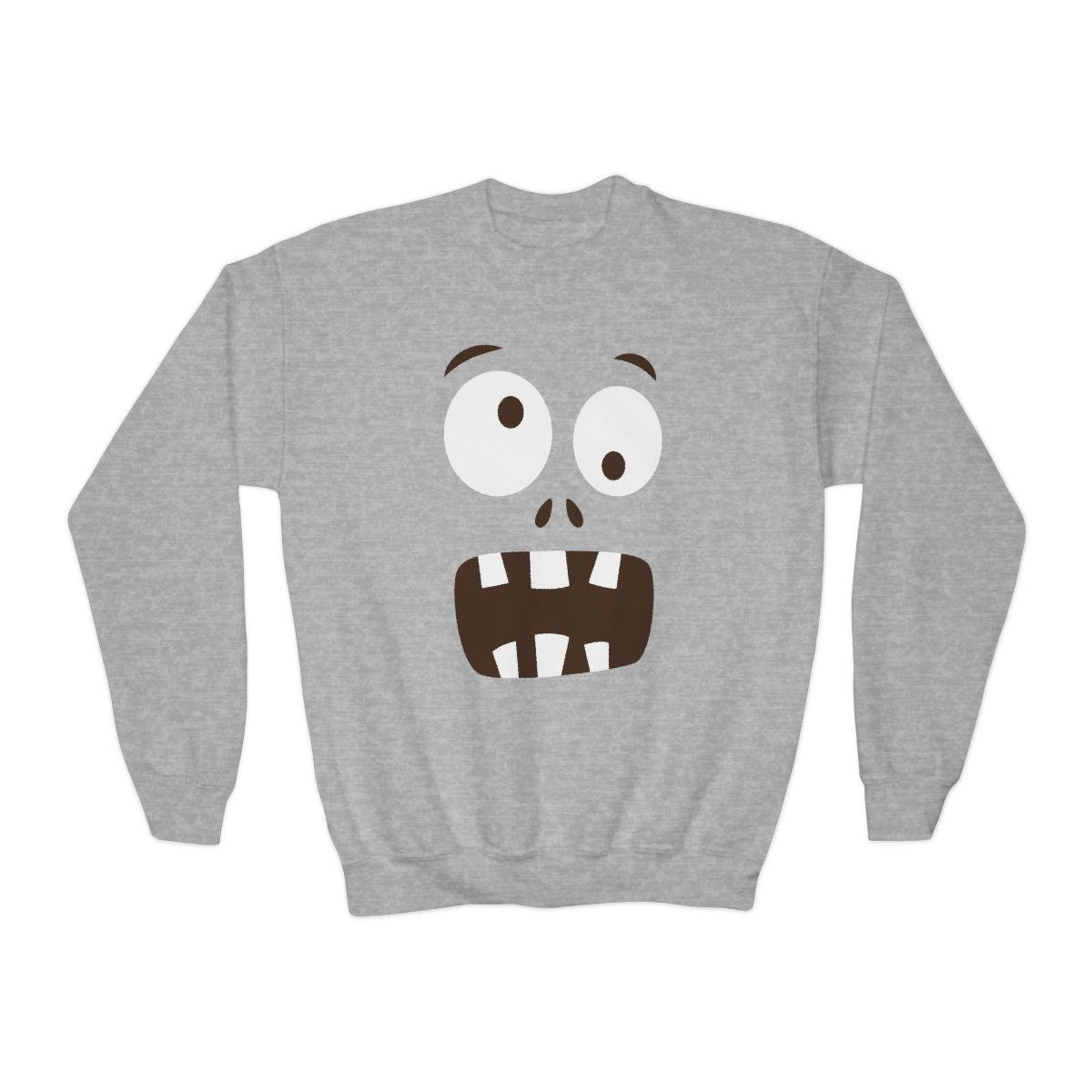 Funny Monster Face Halloween Sweatshirt - funny t-shirt by Cheeky Business
