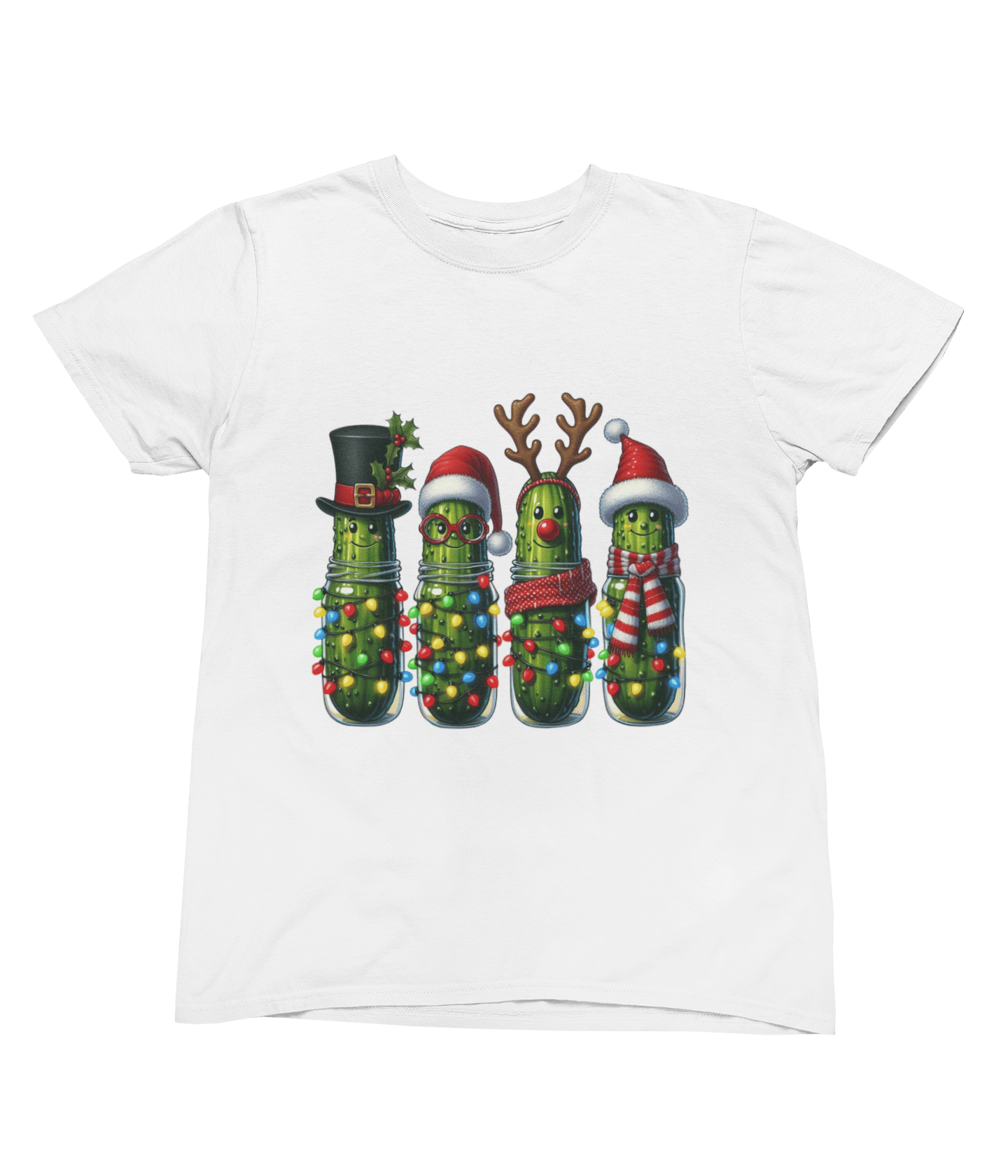 Funny Pickle Christmas Sweatshirt – Quirky Festive Jumper Unisex T-Shirt / 3XL (Adult) / White gift_idea unique_gift personalised_gift