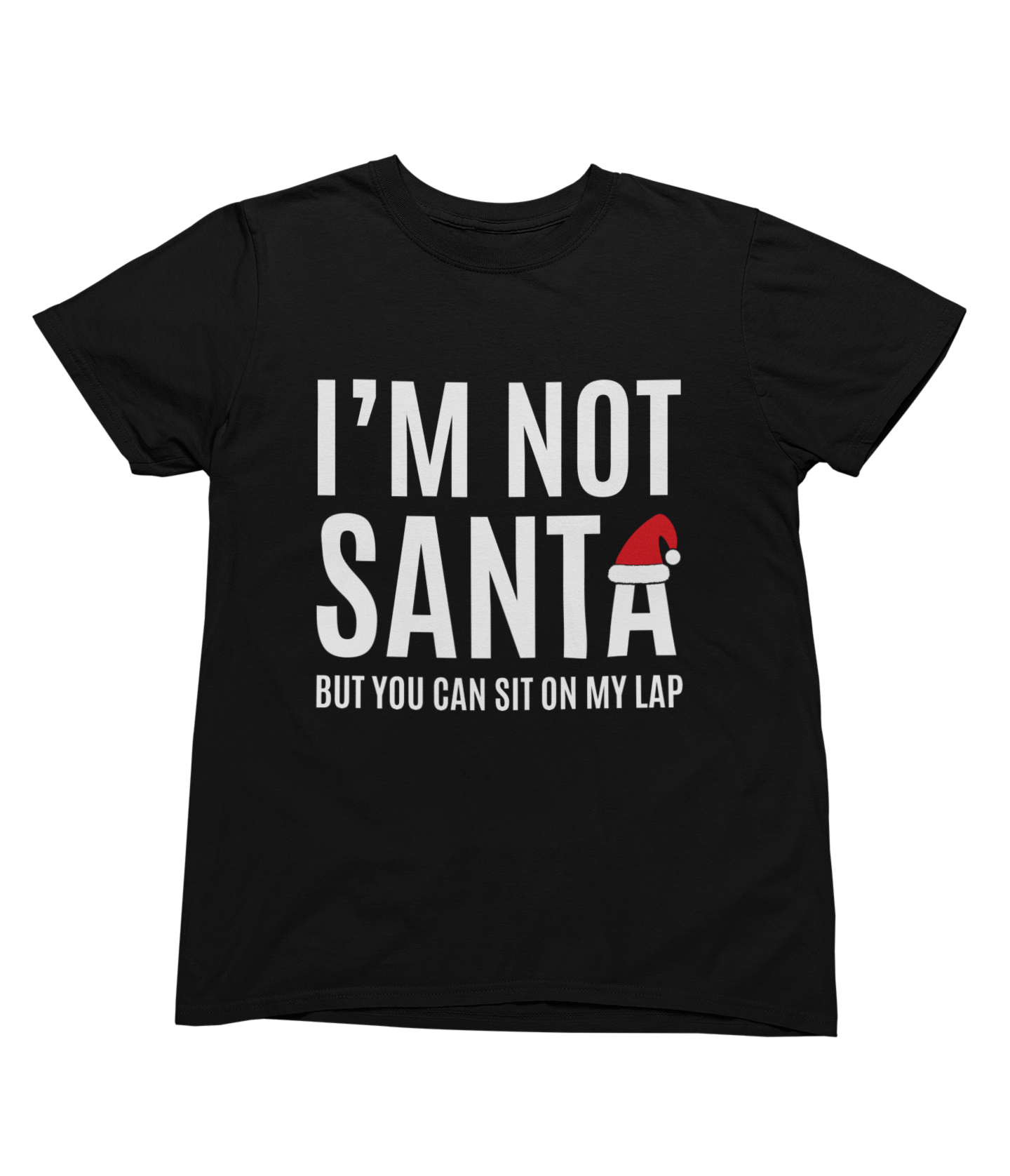 Funny Santa Lap Christmas Jumper – Cheeky Adult Xmas Sweatshirt T-Shirt / small / Black gift_idea unique_gift personalised_gift