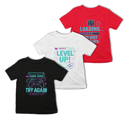 Gaming Kids T-Shirt Set (3 Pack) t-shirt product image 1 from Beast and Beauty