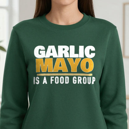 Garlic Mayo Is A Food Group Funny Food T-Shirt & Sweatshirt in another colour
