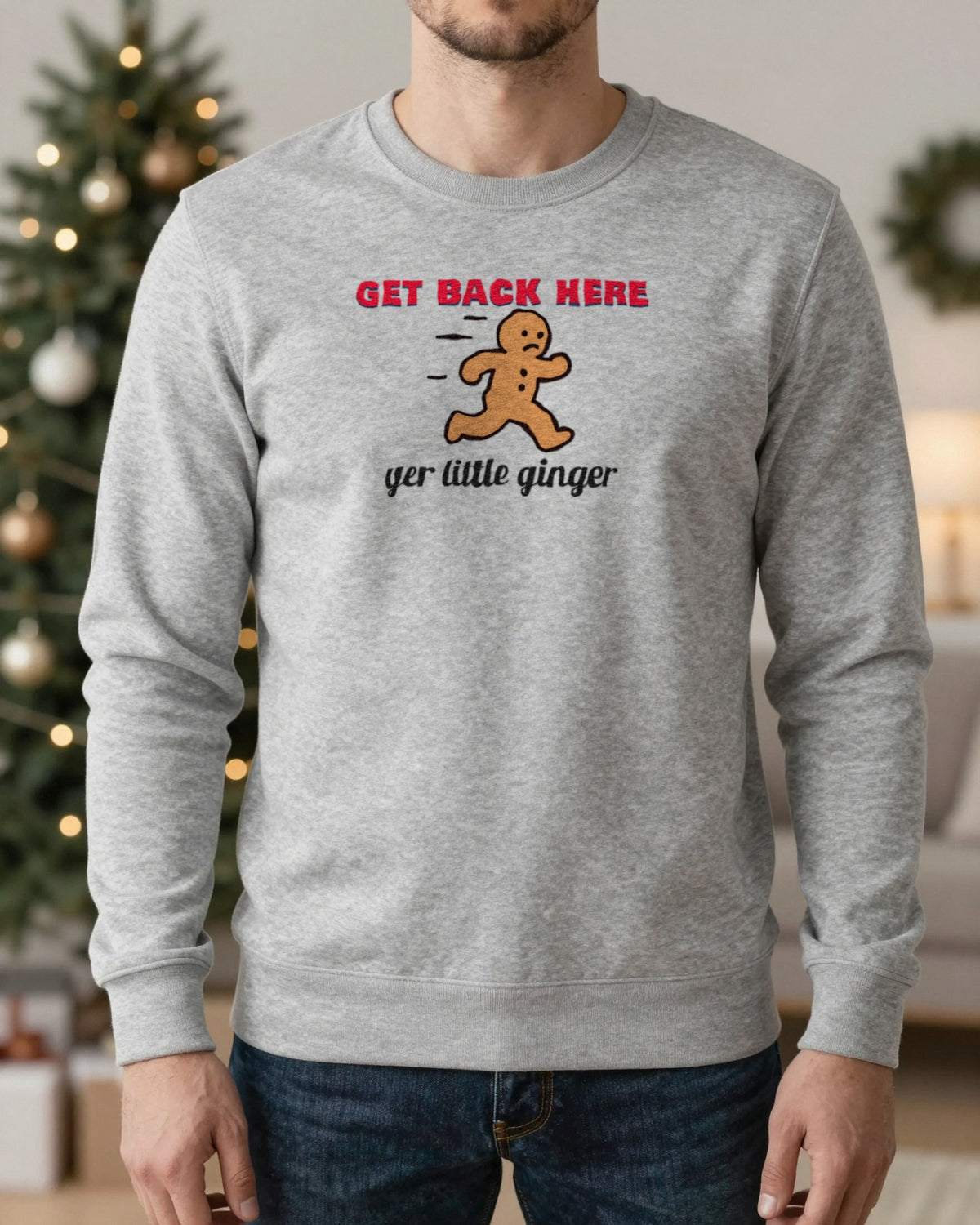 Get Back Here Yer Little Ginger Christmas Jumper & T-Shirt worn