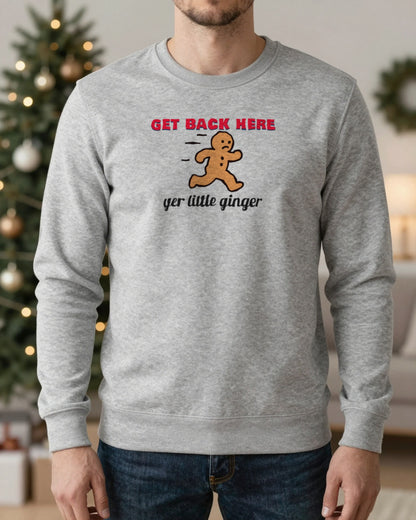 Get Back Here Yer Little Ginger Christmas Jumper & T-Shirt worn
