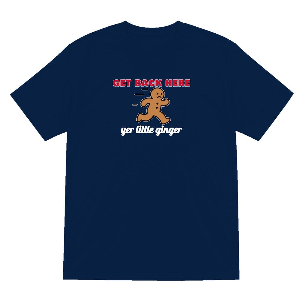 Get Back Here Yer Little Ginger Christmas Jumper & T-Shirt T-Shirt in Navy