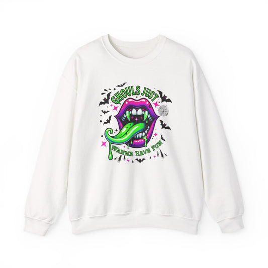 Ghouls Just Wanna Have Fun Halloween Sweatshirt - funny sweatshirt by Cheeky Business