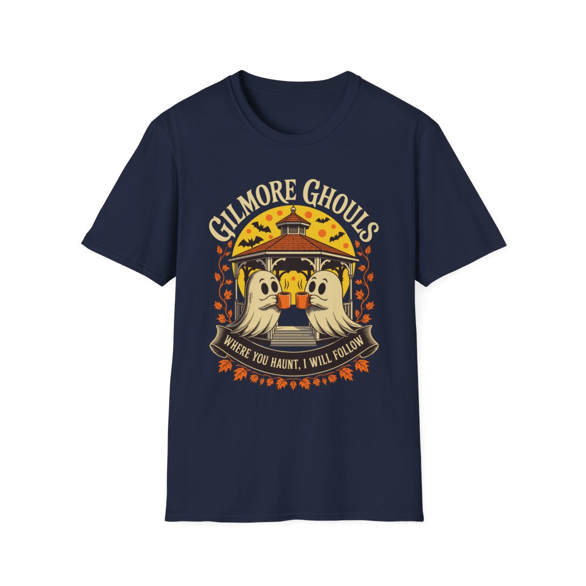 Gilmore Ghouls Halloween Graphic T-Shirt - funny t-shirt by Cheeky Business