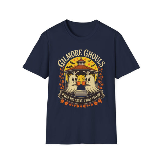 Gilmore Ghouls Halloween Graphic T-Shirt - funny t-shirt by Cheeky Business