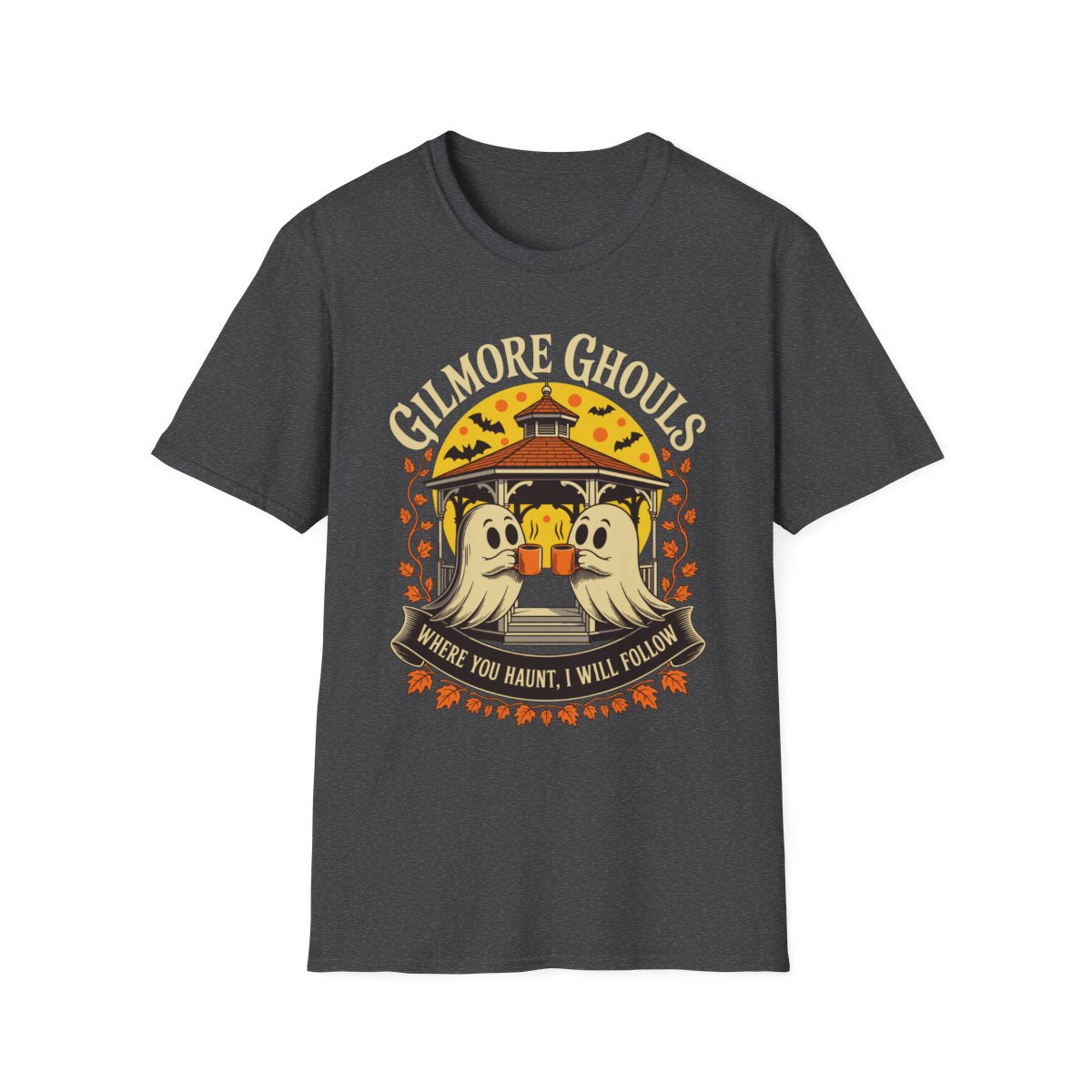 Gilmore Ghouls Halloween Graphic T-Shirt - funny t-shirt by Cheeky Business