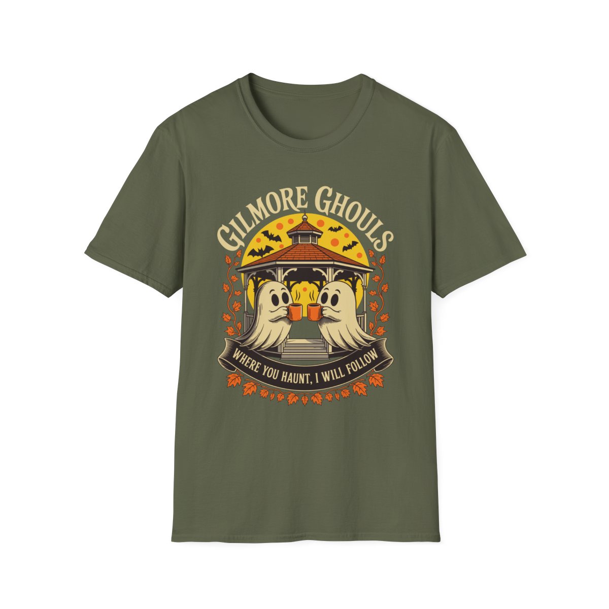 Gilmore Ghouls Halloween Graphic T-Shirt - funny t-shirt by Cheeky Business