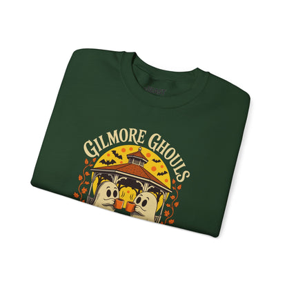 gilmore ghouls halloween sweatshirt in multiple colours showing ghost design detail