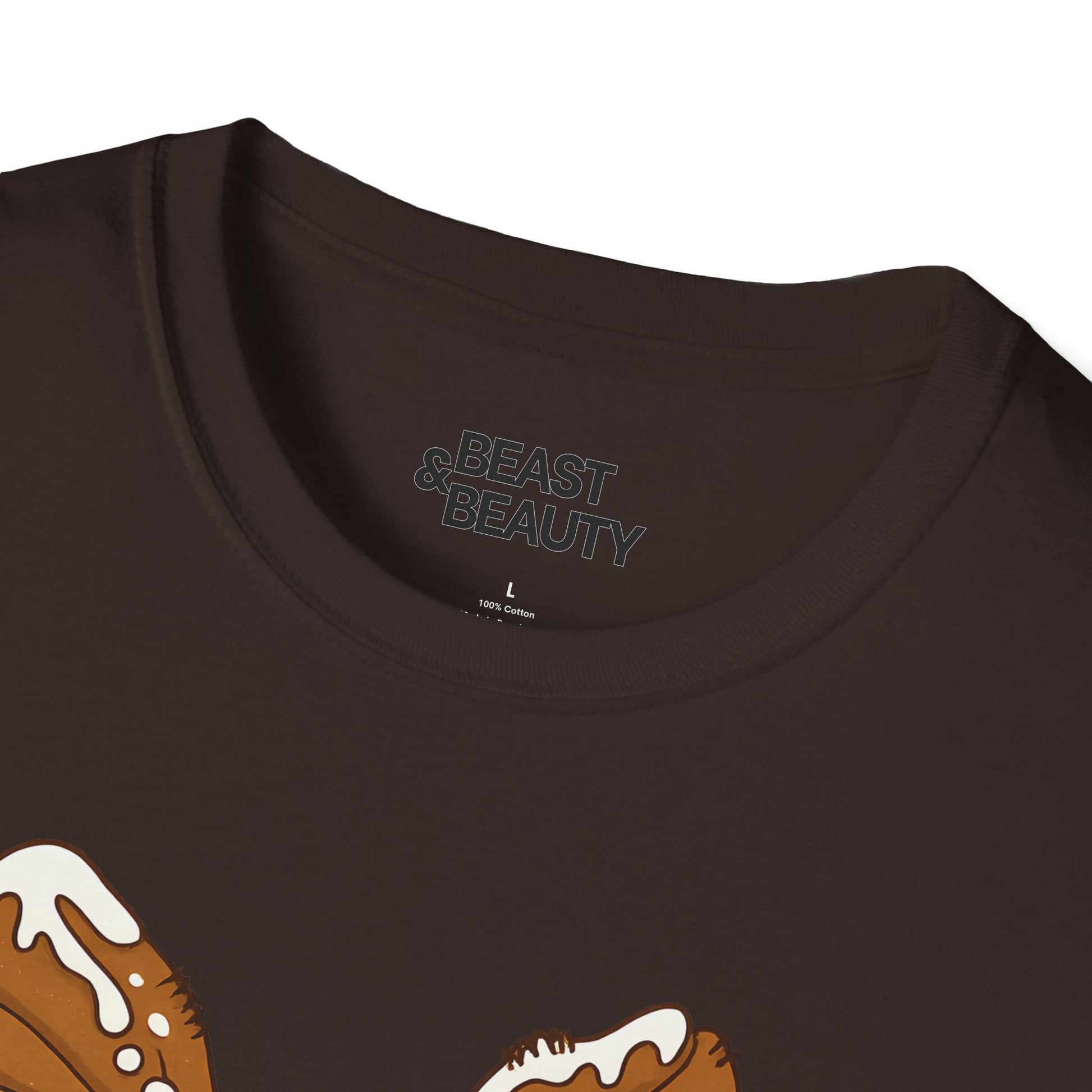 gingerbread coquette bow Christmas t-shirt styled flat lay