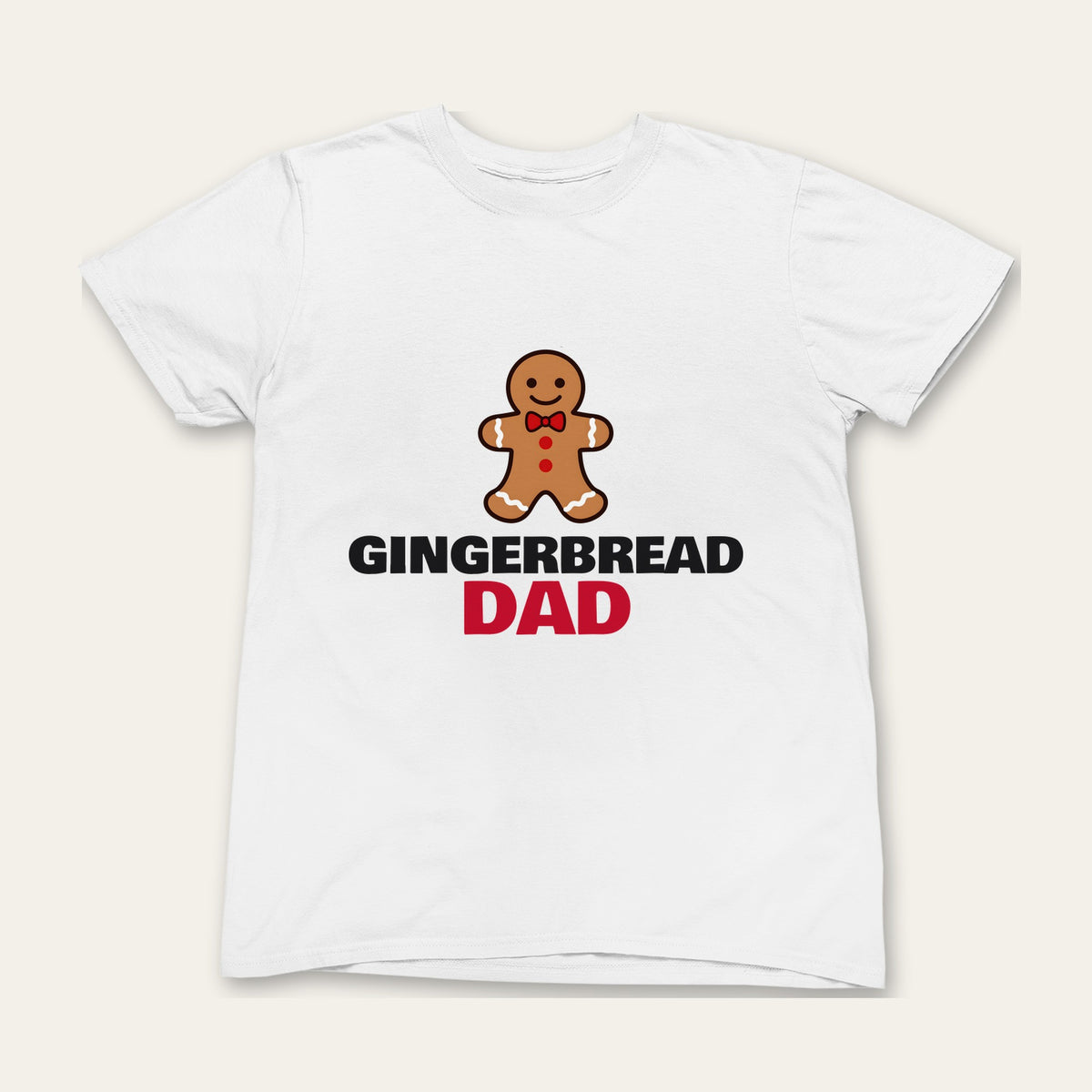 Gingerbread Dad & Gingerbread Baby Christmas matching set grown-up t-shirt