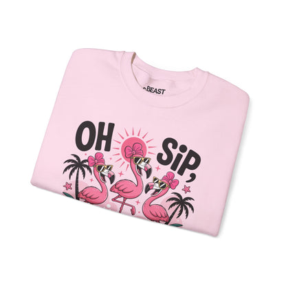 oh sip it s a girls trip sweatshirt sweatshirt couples gift idea image 5