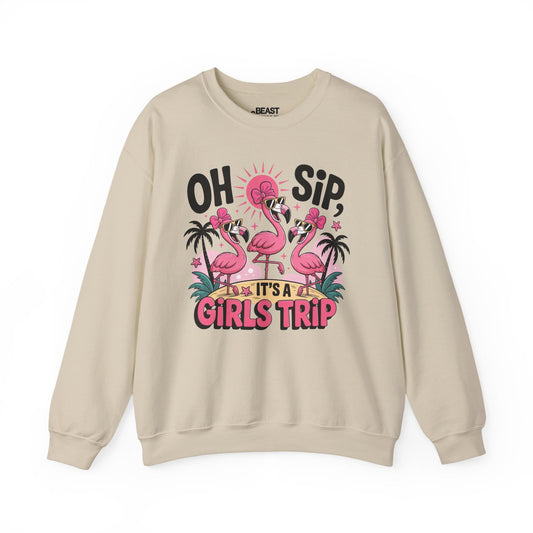 oh sip it s a girls trip sweatshirt sand sweatshirt couples gift idea