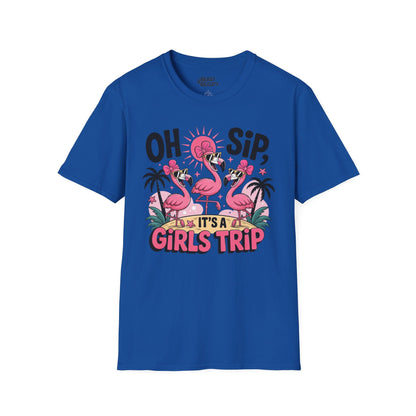 oh sip it s a girls trip t-shirt royal t-shirt couples gift idea