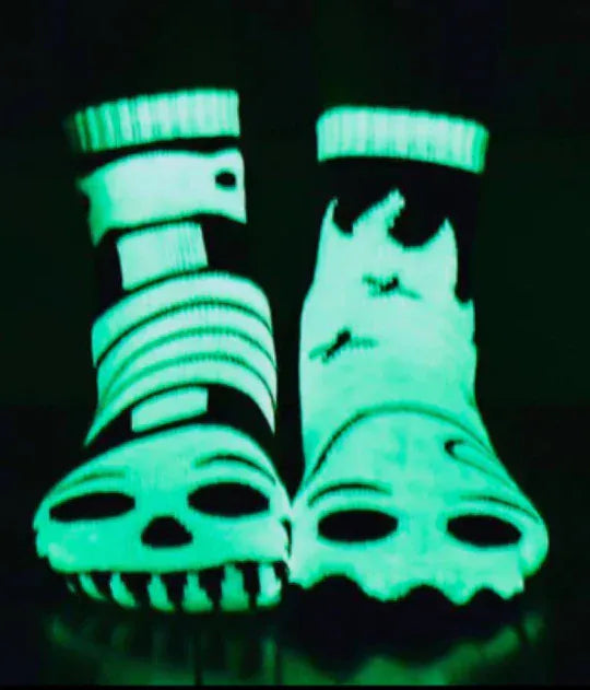 Glow-in-the-Dark Ghost & Skeleton Kids Socks socks product image 1 from Beast and Beauty