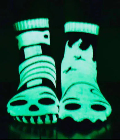 Glow-in-the-Dark Ghost & Skeleton Kids Socks socks product image 1 from Beast and Beauty