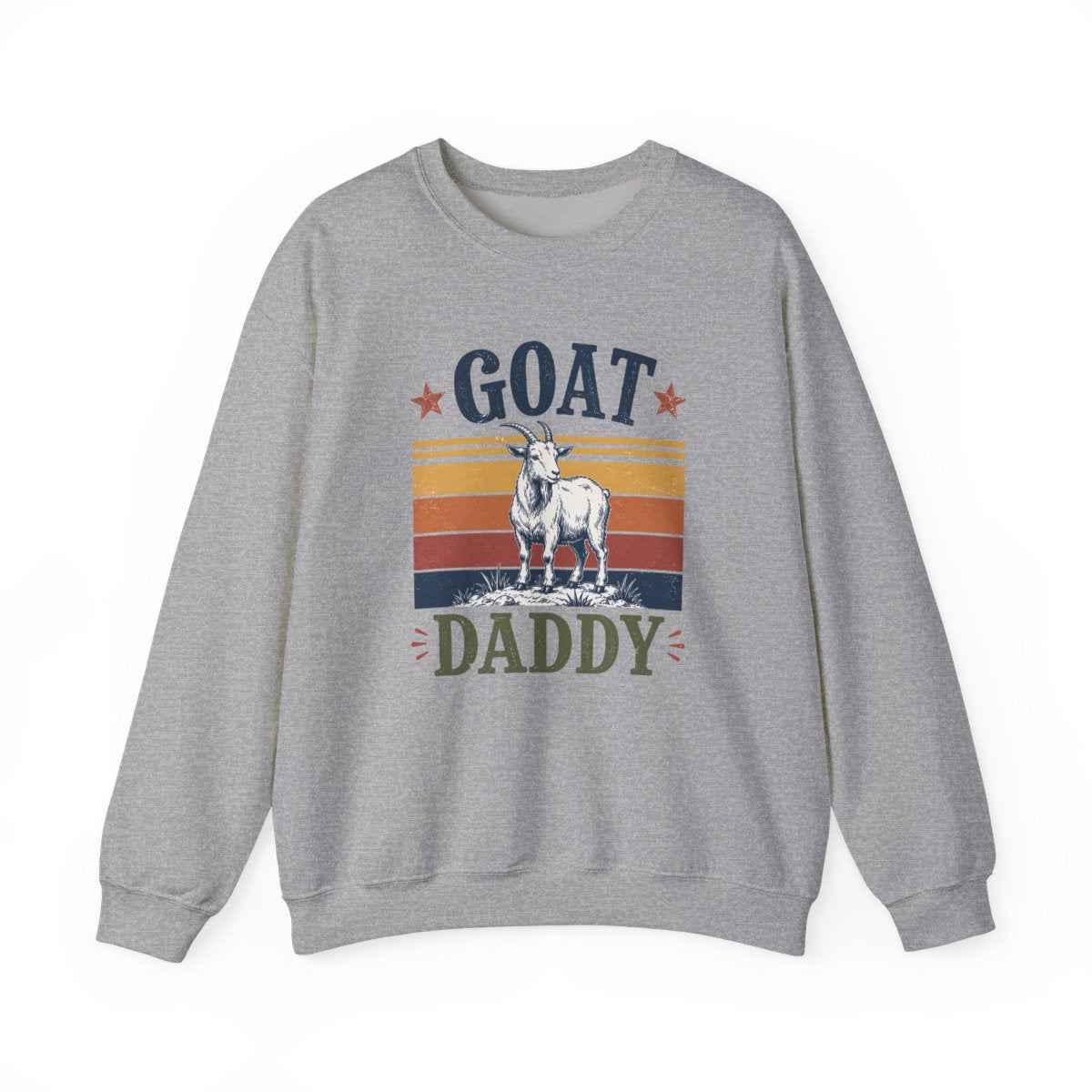 GOAT Daddy Funny Dad Sweatshirt - funny sweatshirt by Cheeky Business