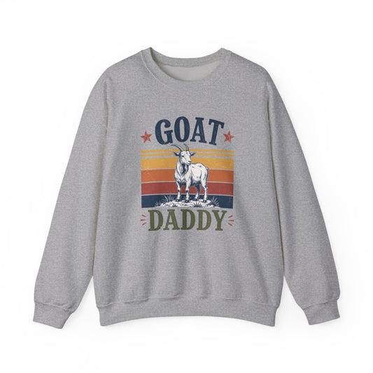 GOAT Daddy Funny Dad Sweatshirt - funny sweatshirt by Cheeky Business