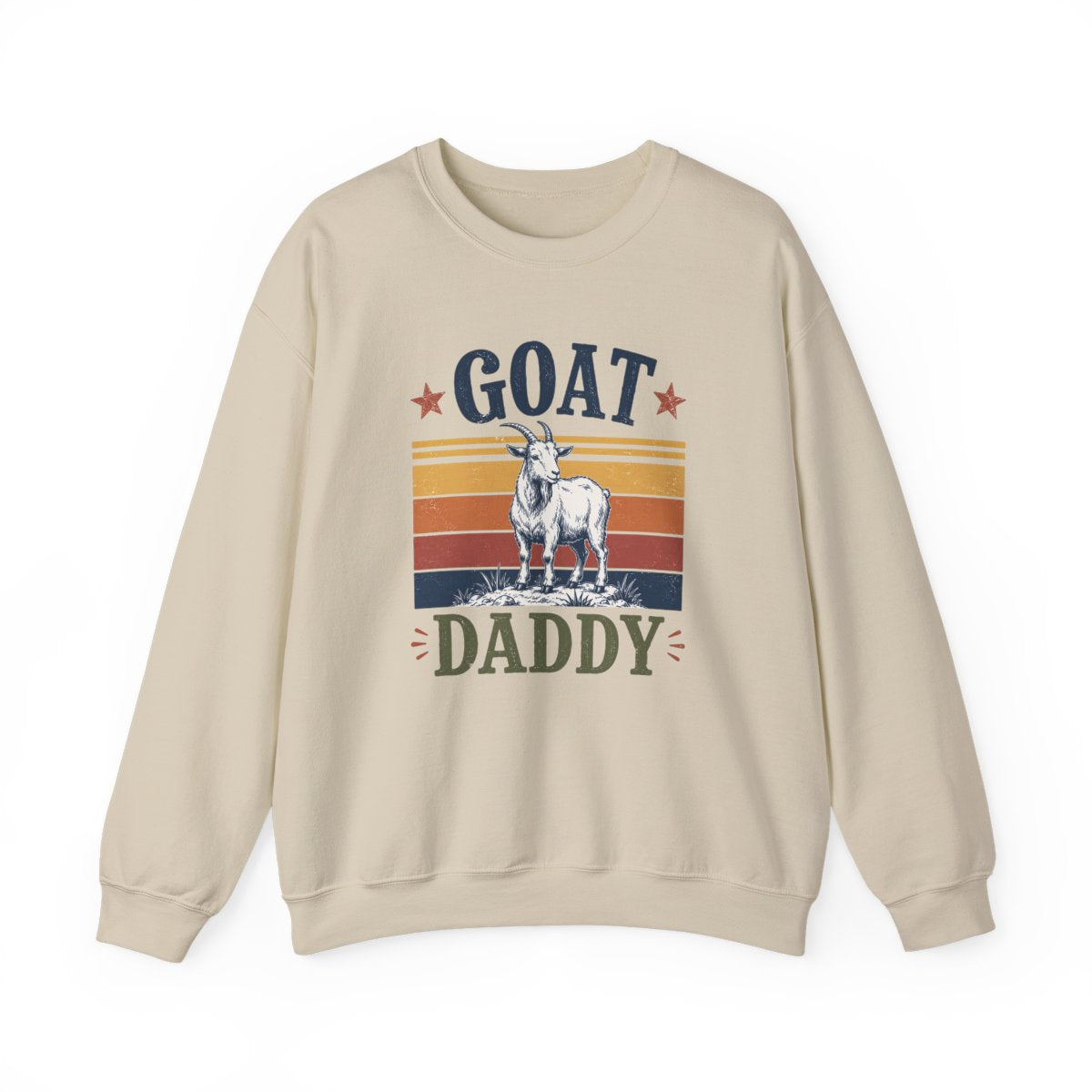 GOAT Daddy Funny Dad Sweatshirt - funny sweatshirt by Cheeky Business