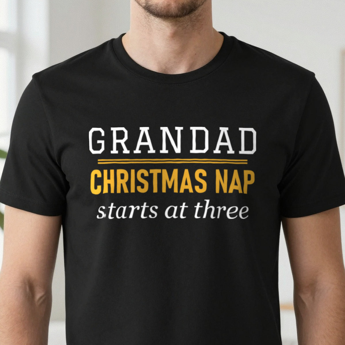 Grandad Christmas Nap Starts At Three Funny Grandad Christmas Jumper & T-Shirt in another colour