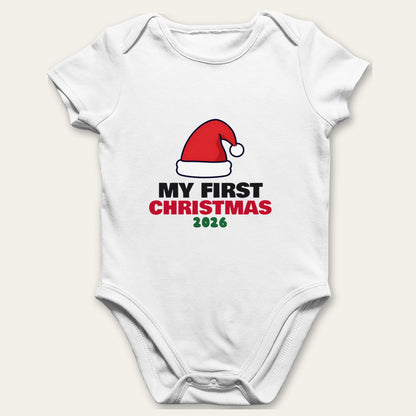 Grandad's First Christmas & My First Christmas matching set baby grow