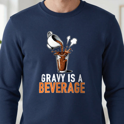 Gravy Is A Beverage Funny Christmas Jumper & T-Shirt in another colour
