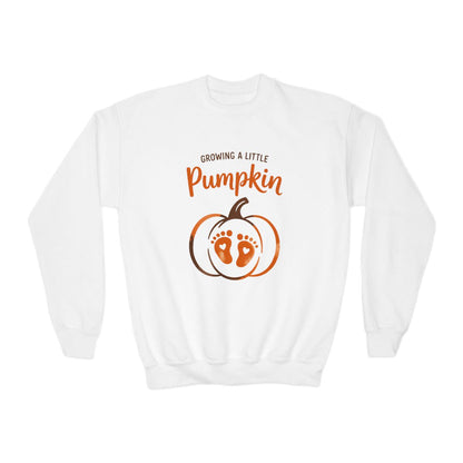 Growing A Little Pumpkin Kids Halloween Sweatshirt - funny t-shirt by Cheeky Business