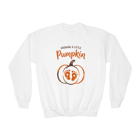 Growing A Little Pumpkin Kids Halloween Sweatshirt - funny t-shirt by Cheeky Business