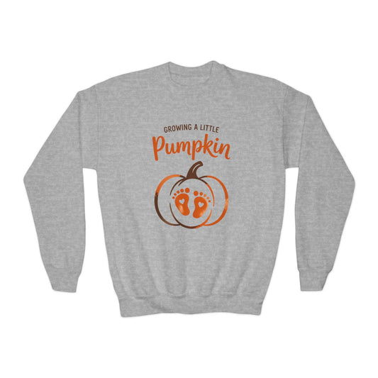 Growing A Little Pumpkin Kids Halloween Sweatshirt - funny t-shirt by Cheeky Business