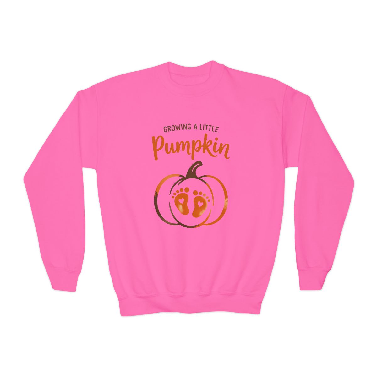 Growing A Little Pumpkin Kids Halloween Sweatshirt - funny t-shirt by Cheeky Business