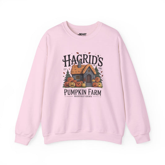 hagrid s pumpkin farm sweatshirt light pink sweatshirt gift gift idea