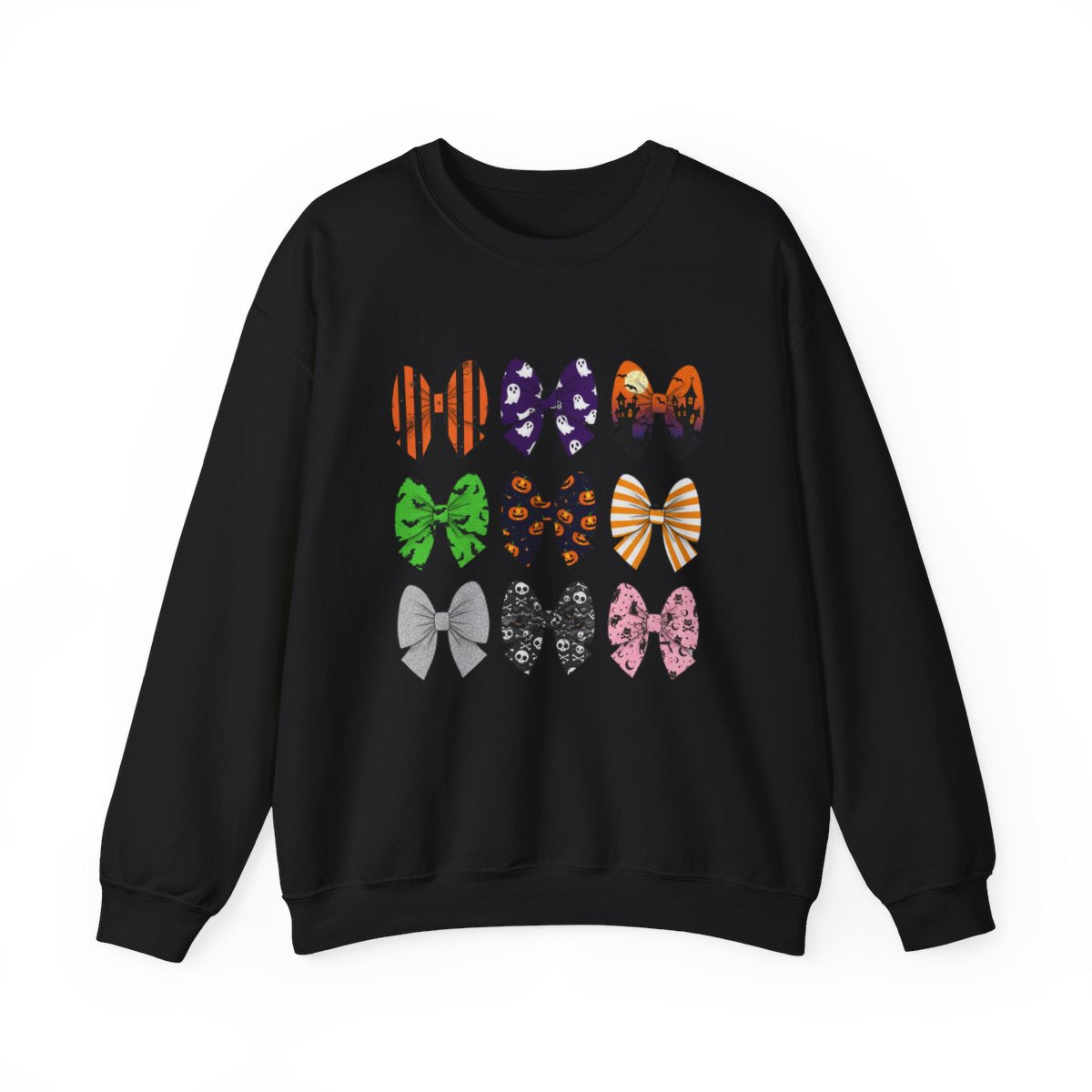 Halloween Bow Pattern Sweatshirt - funny sweatshirt by Cheeky Business